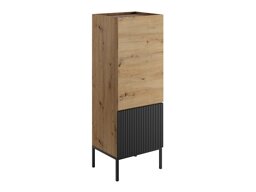 Étagère Lunole 102 (Chêne Artisan + Noir)