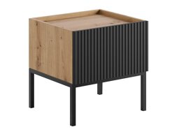 Nachtkastje Lunole 106 (Artisan eiken + Zwart)