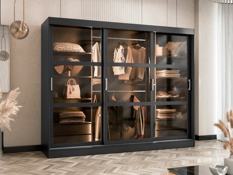 Garderobeskab Comfivo Opus (Sort)