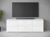 Meuble TV Mirfivo 104 (Blanc + Blanc brillant)