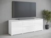 TV-meubel Mirfivo 104 (Wit + Glanzend wit)