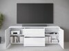 TV-meubel Mirfivo 104 (Wit + Glanzend wit)