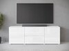 TV-meubel Mirfivo 104 (Wit + Glanzend wit)