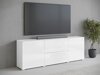 TV-meubel Mirfivo 104 (Wit + Glanzend wit)