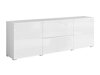 TV-meubel Mirfivo 104 (Wit + Glanzend wit)