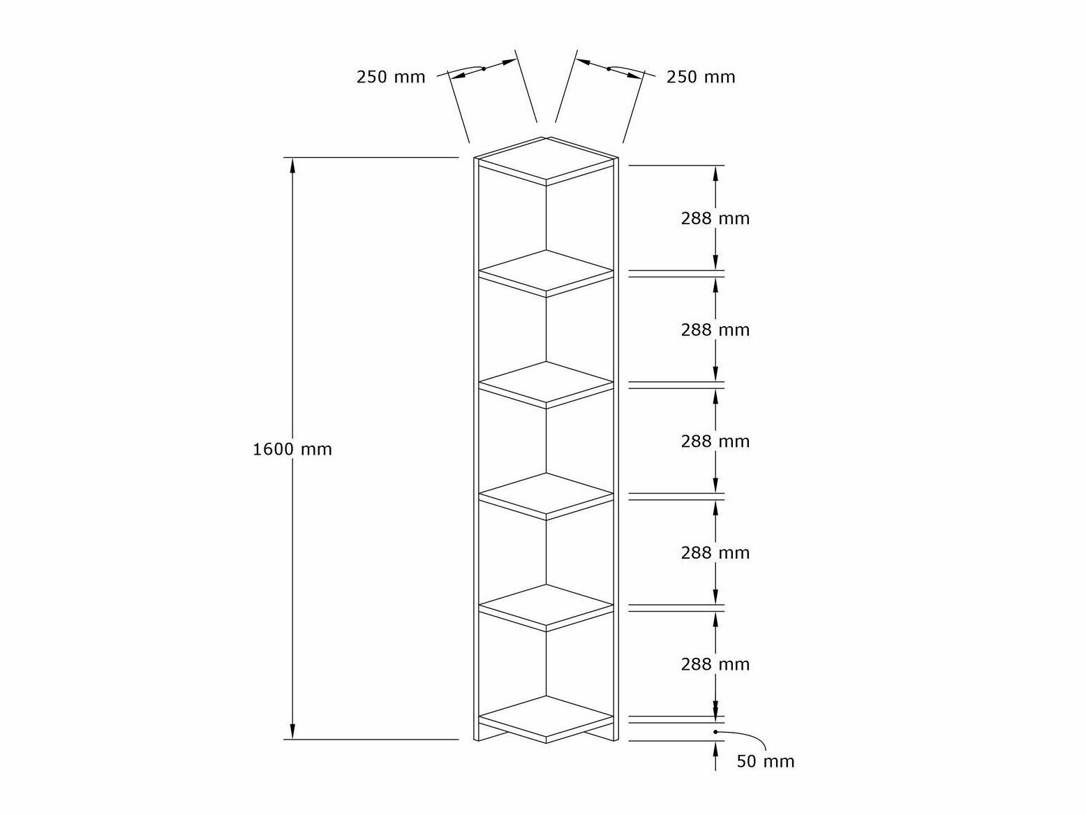 Raft de colț Kailua 2421
