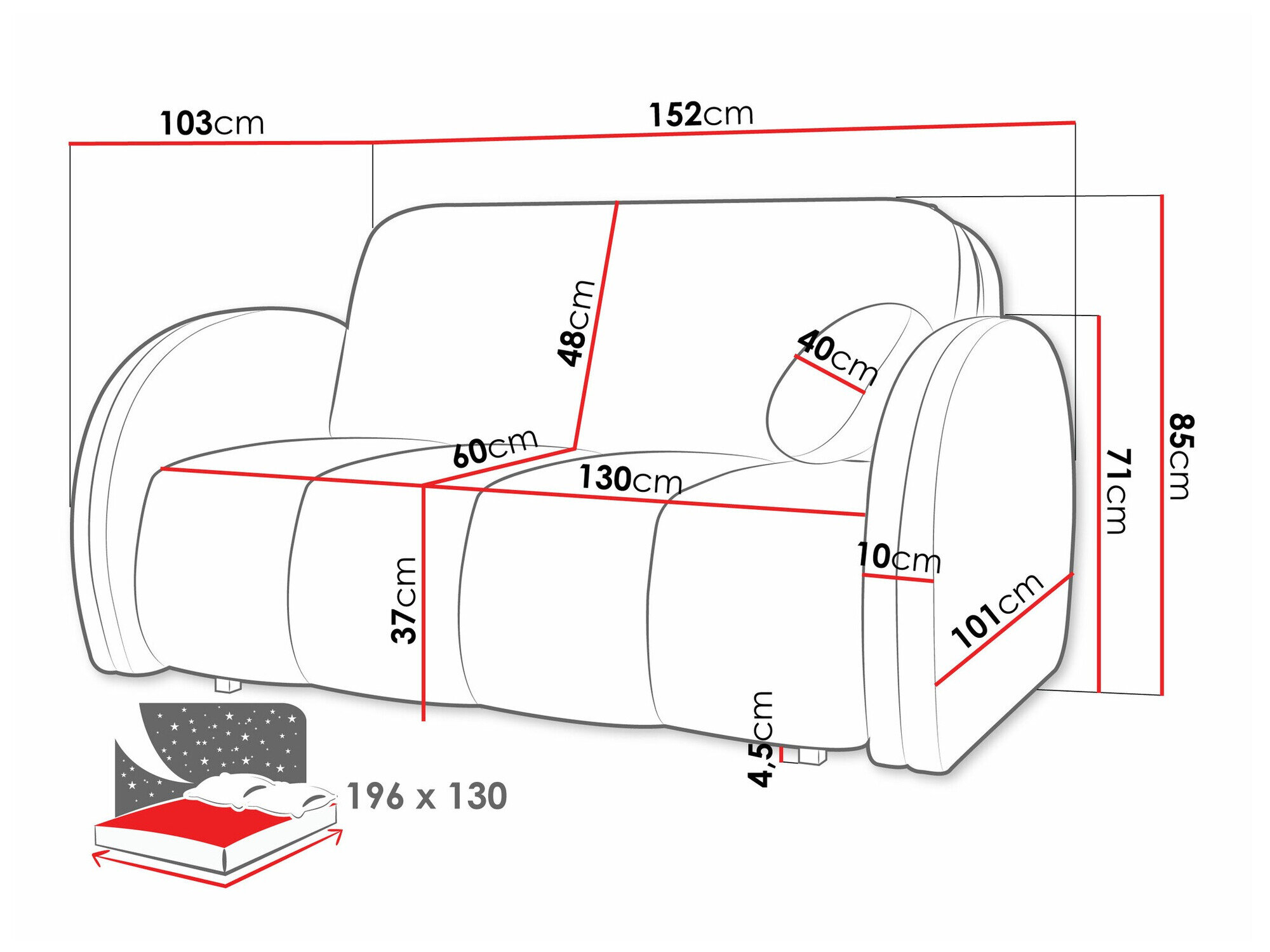 Sovesofa Citral III (Velo 627)