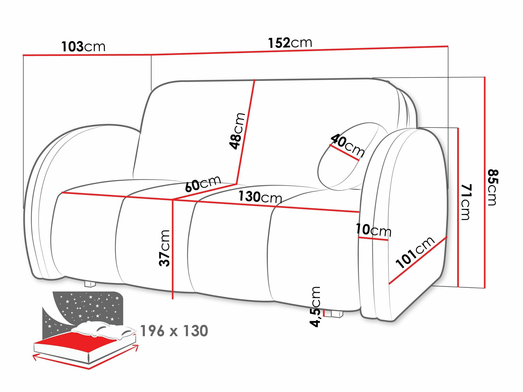 Sovesofa Citral III (Velo 635)