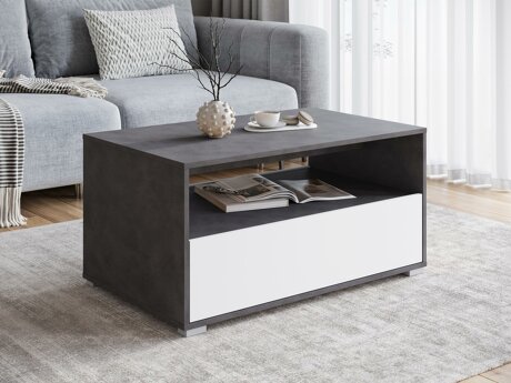 Salontafel Sarasota 188 (Matera grijs + Wit)