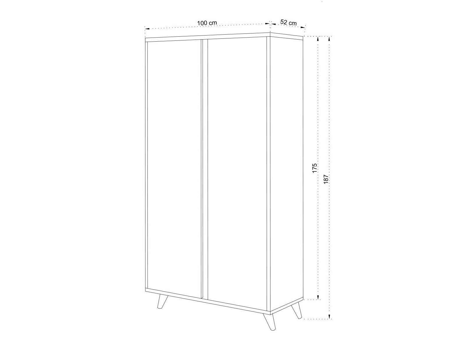 Gardróbszekrény Kailua 2450
