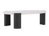 Salontafel Dallas 4792 (Zwart + Wit marmer)