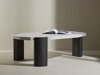 Salontafel Dallas 4792 (Zwart + Wit marmer)