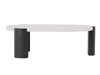 Salontafel Dallas 4792 (Zwart + Wit marmer)