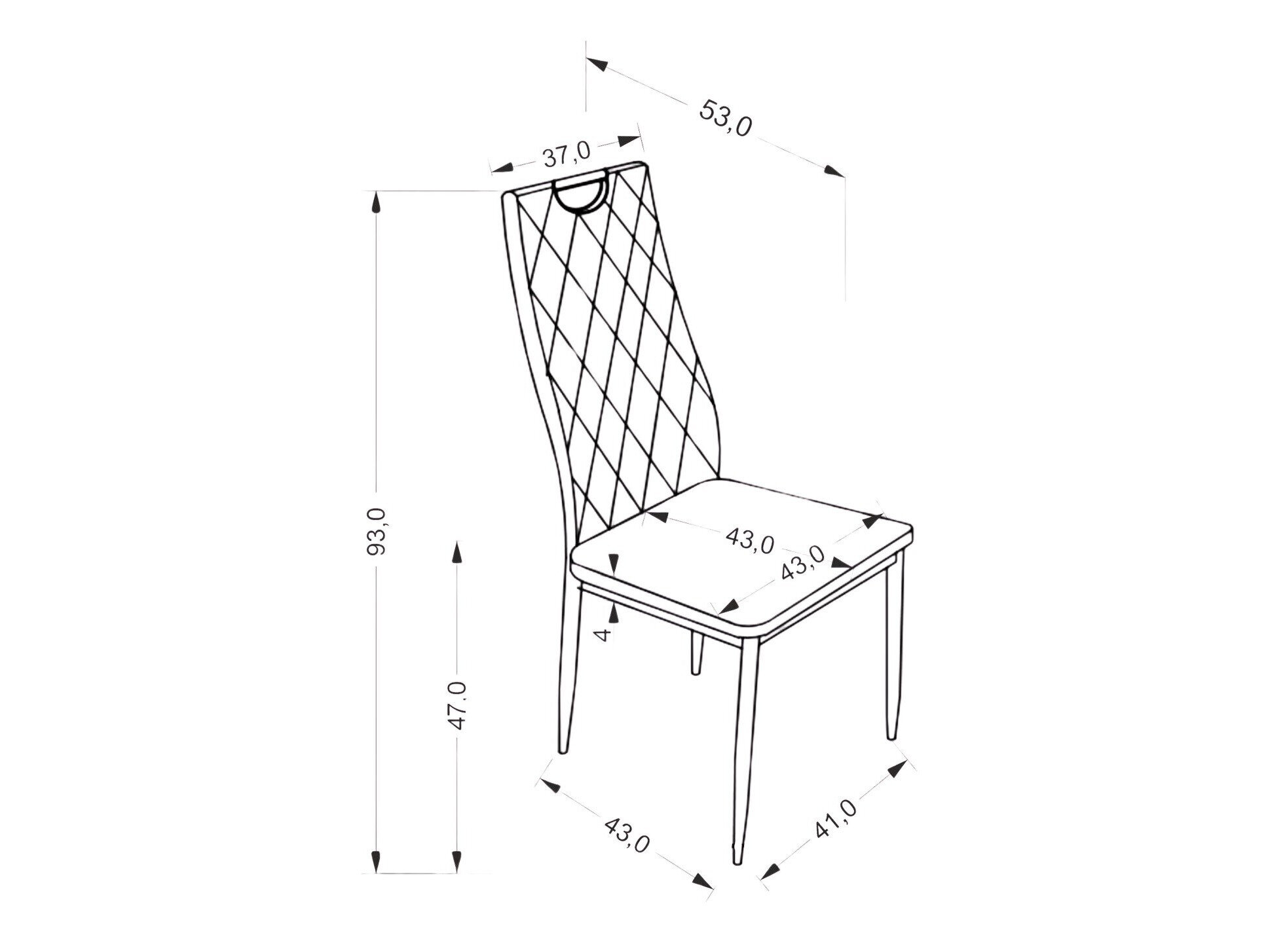 Stol Houston 1921 (Grå)