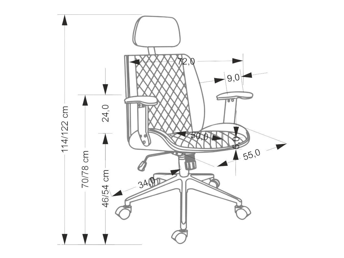 Chaise de bureau Houston 1925 (Beige)