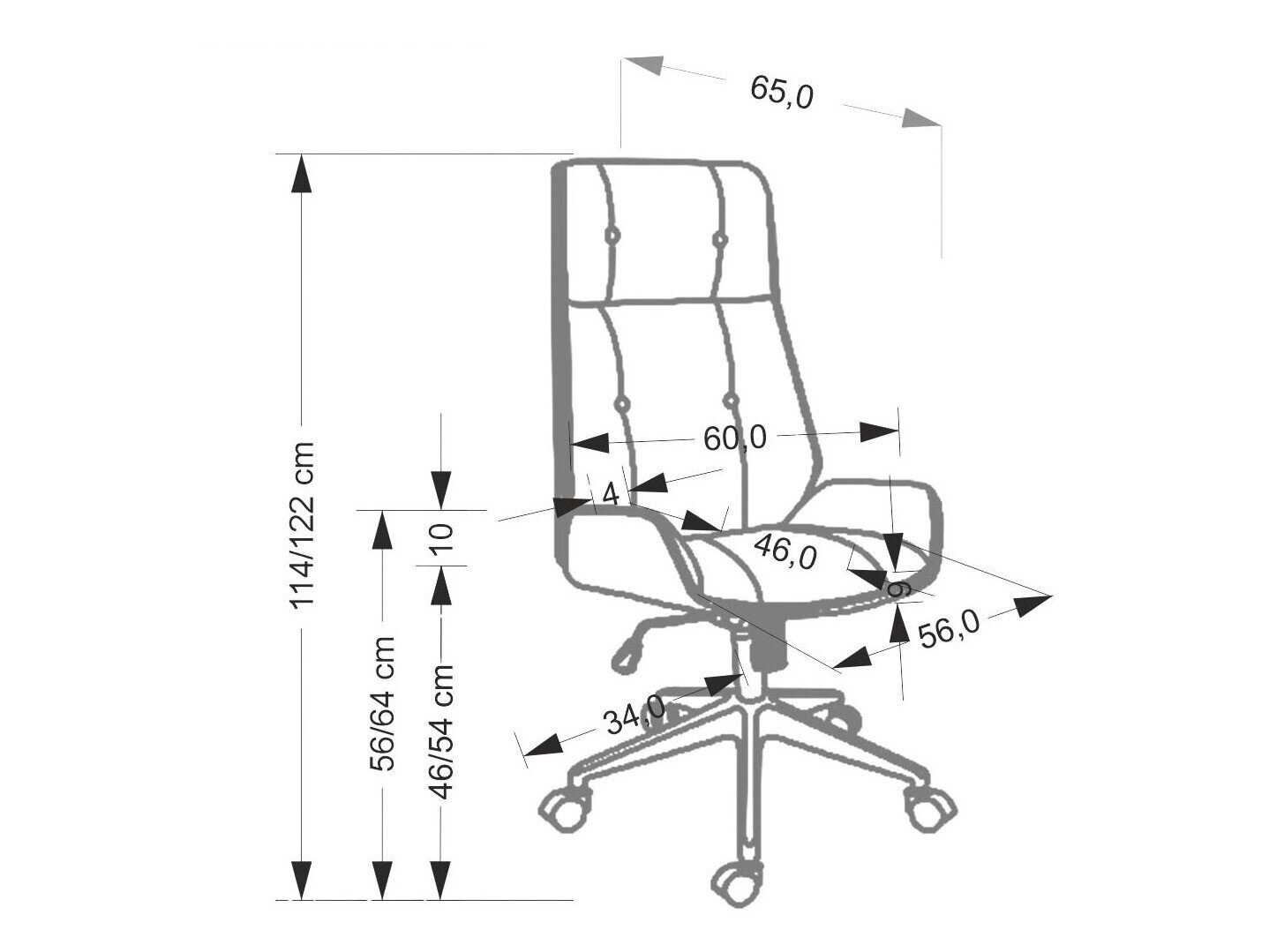 Kontorstol Houston 1926 (Beige)