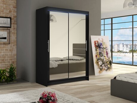 Kledingkast Closico Pacron VII (Zwart)