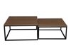 Salontafel set Oswego 101 (Notenhout + Zwart)