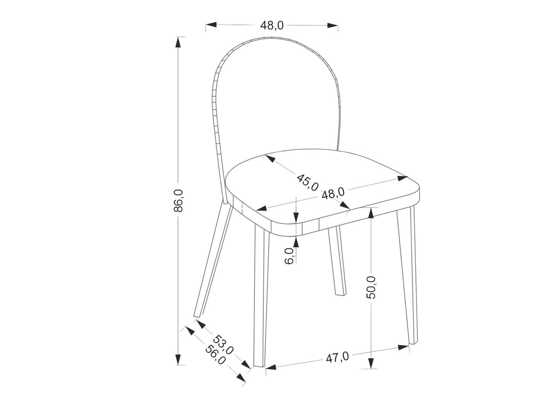 Stol Houston 1931 (Beige + Egetræ)