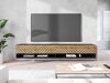 TV-meubel Sarasota 119 (Grafiet + Wotan eik)