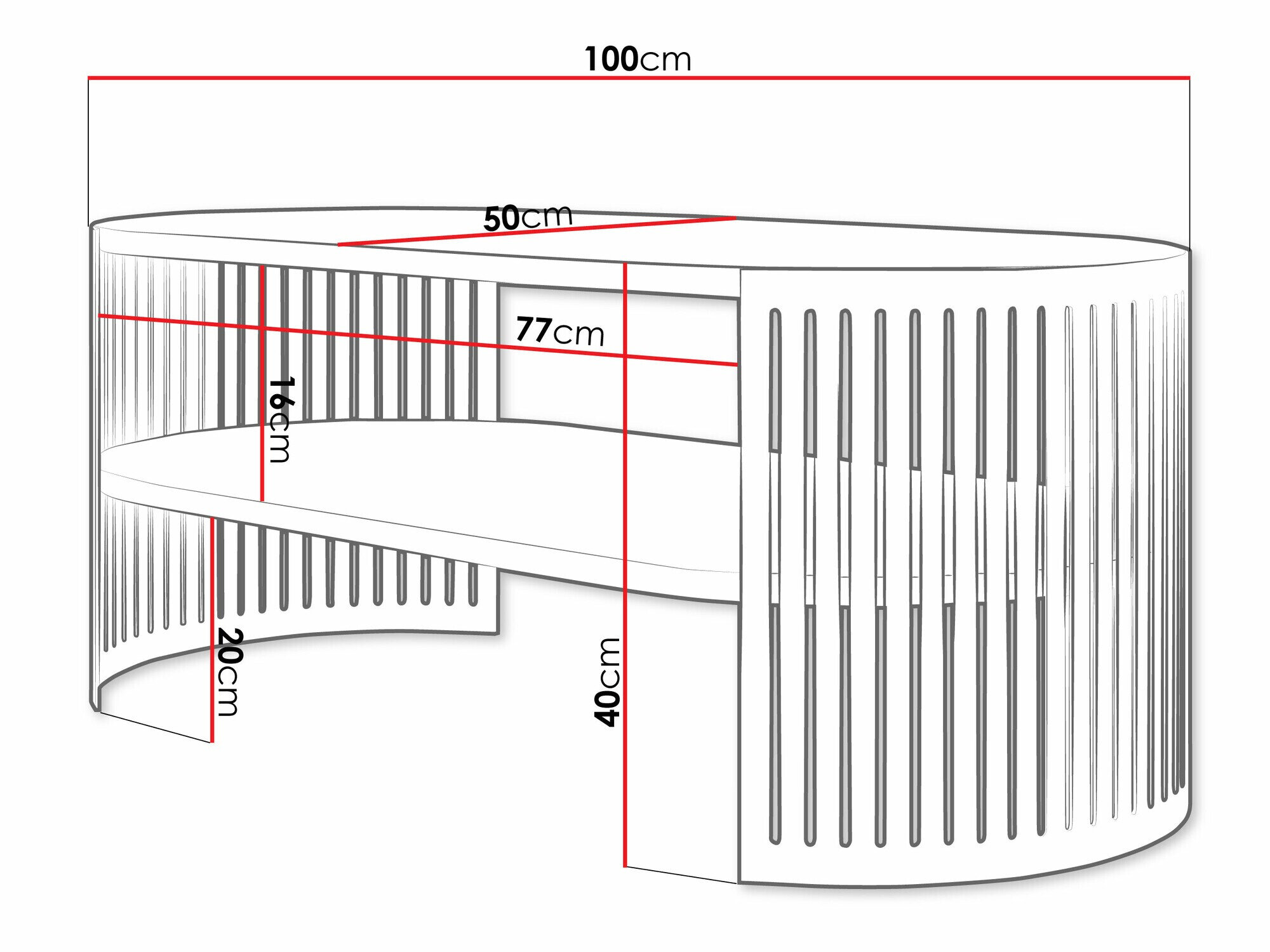Sofabord Civer IV (Gylden + Kashmir)