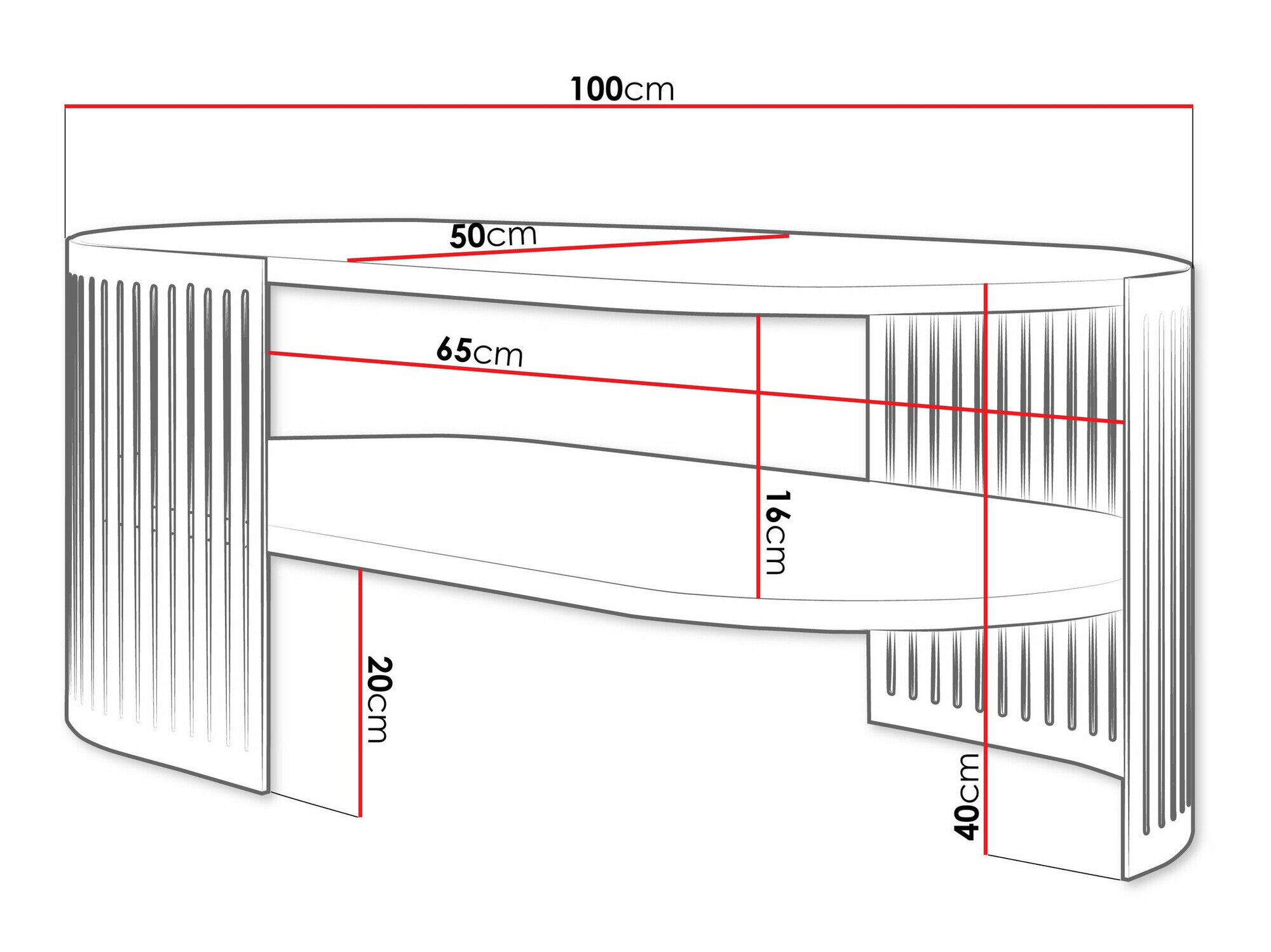 Sofabord Civer VI (Sort + Kashmir)
