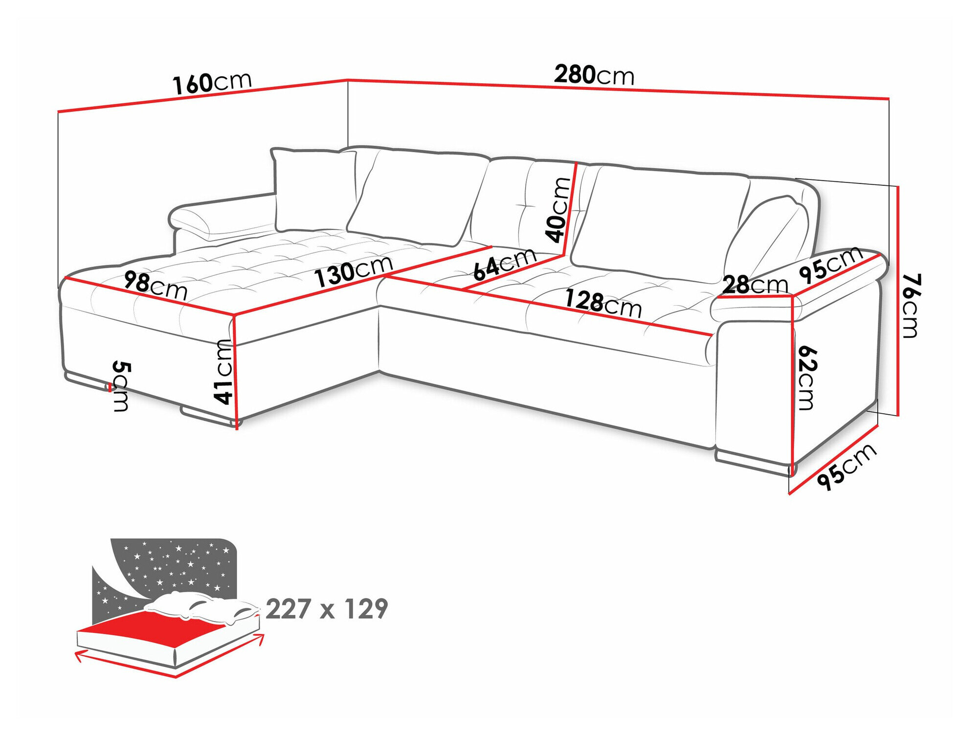 Hjørnesofa Comfivo Mica (Uttario Velvet 2951)