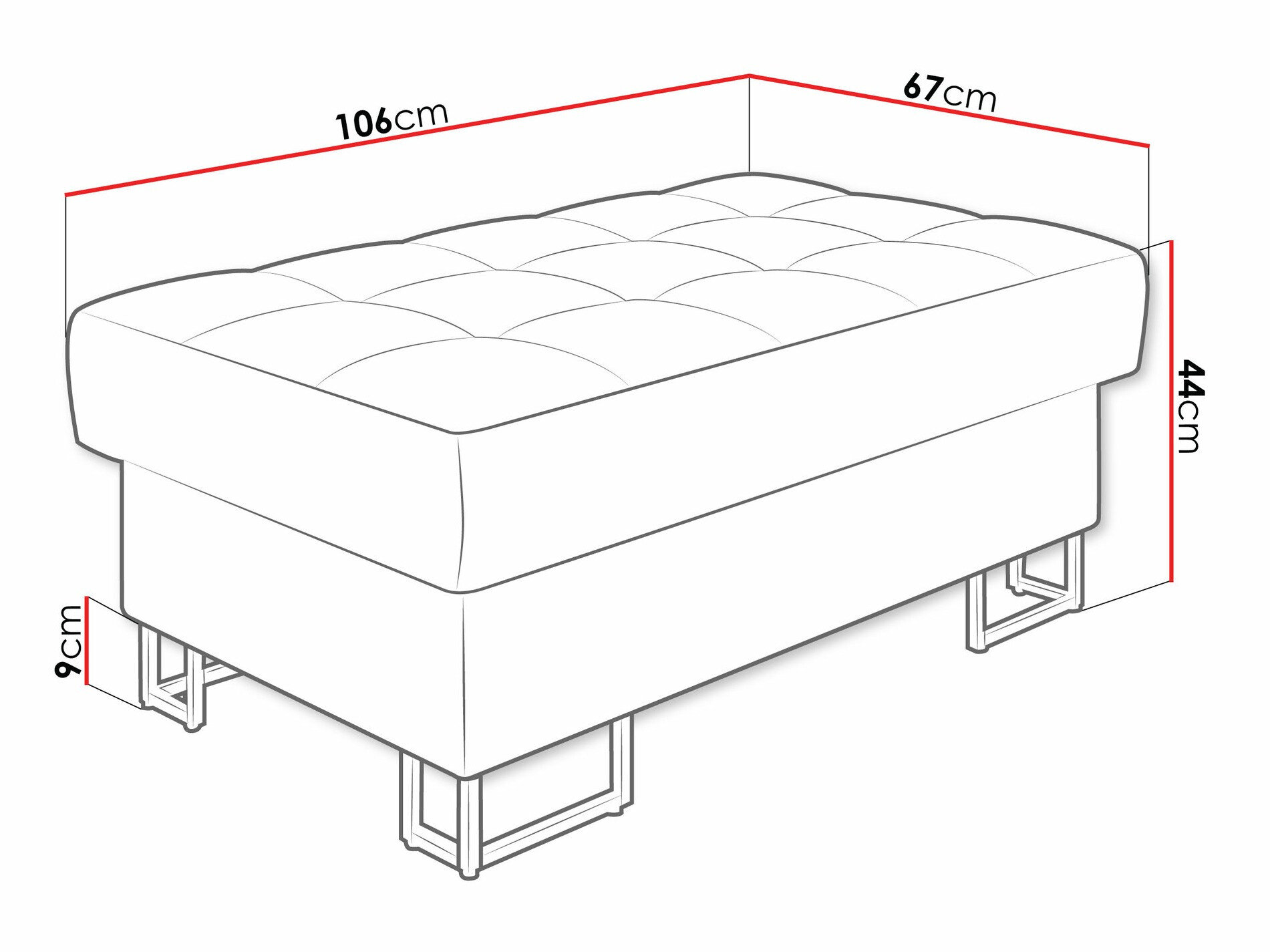 Polstret bænk Comfivo Anima (Magic Velvet 2217)