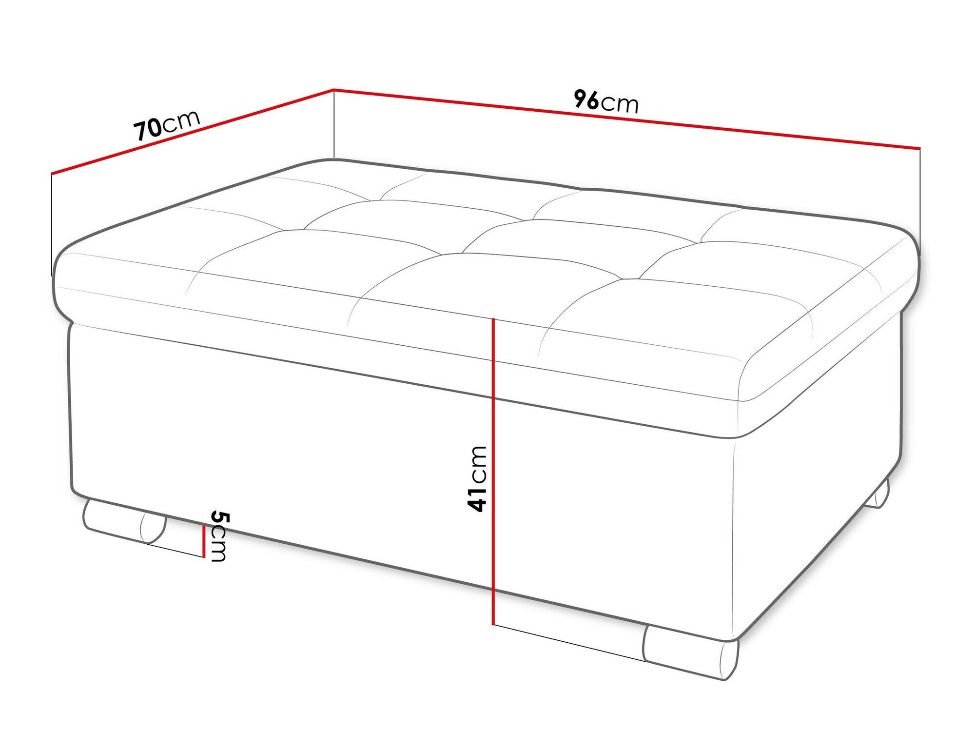 Polstret bænk Comfivo Gemma I (Coral 75)