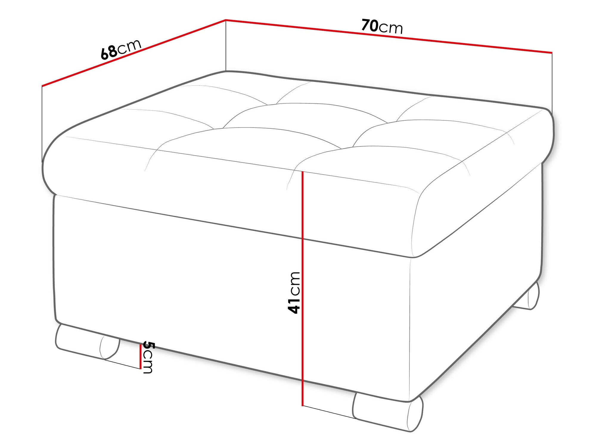 Puf Comfivo 115 (Coral 75)