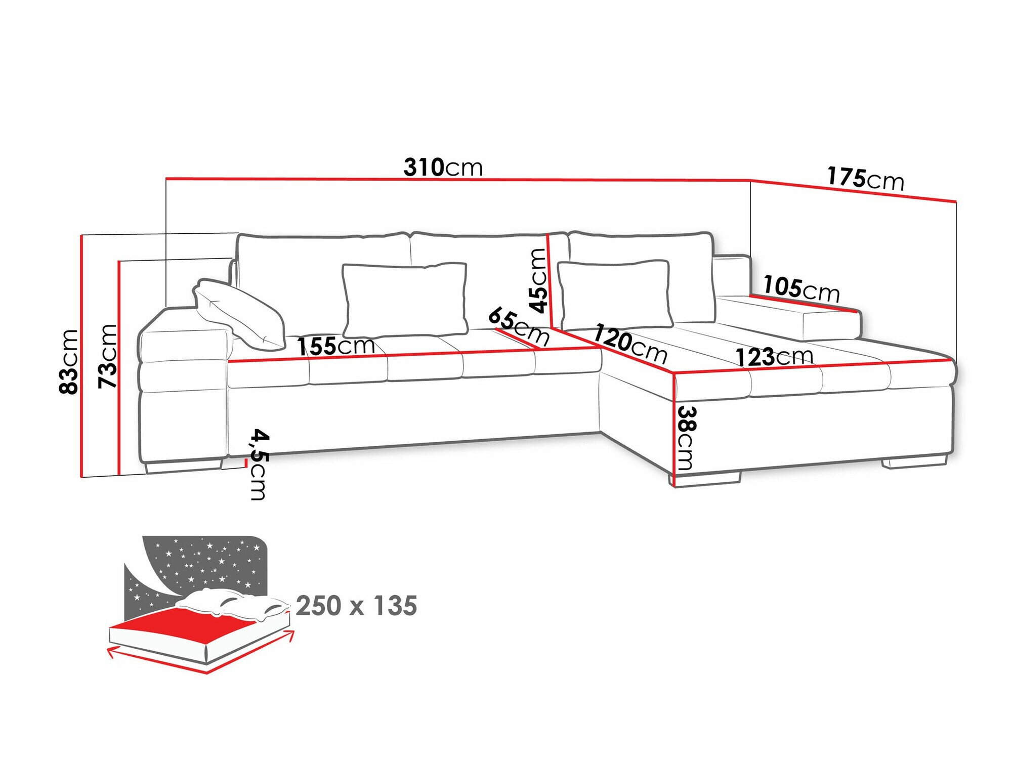 Hjørnesofa Comfivo Olivetum (Magic Velvet 2243)