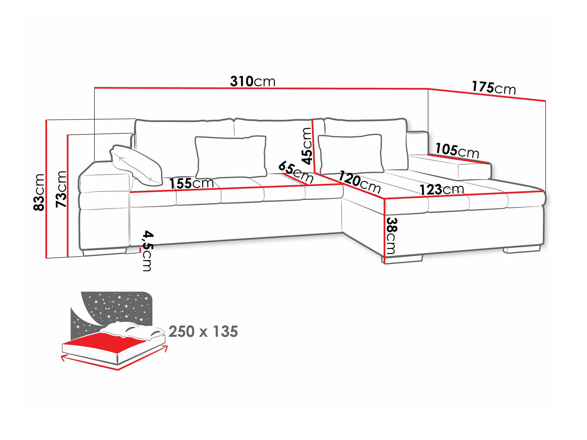 Hjørnesofa Comfivo Olivetum (Magic Velvet 2243)