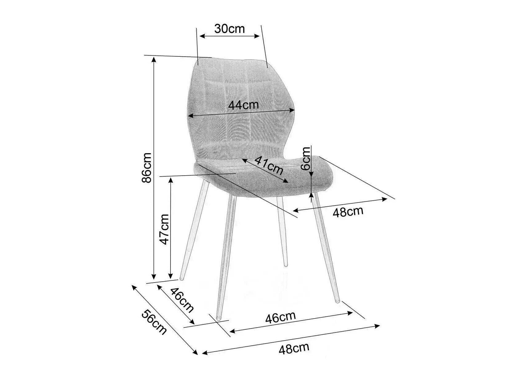 Stol Detroit 718 (Grå)