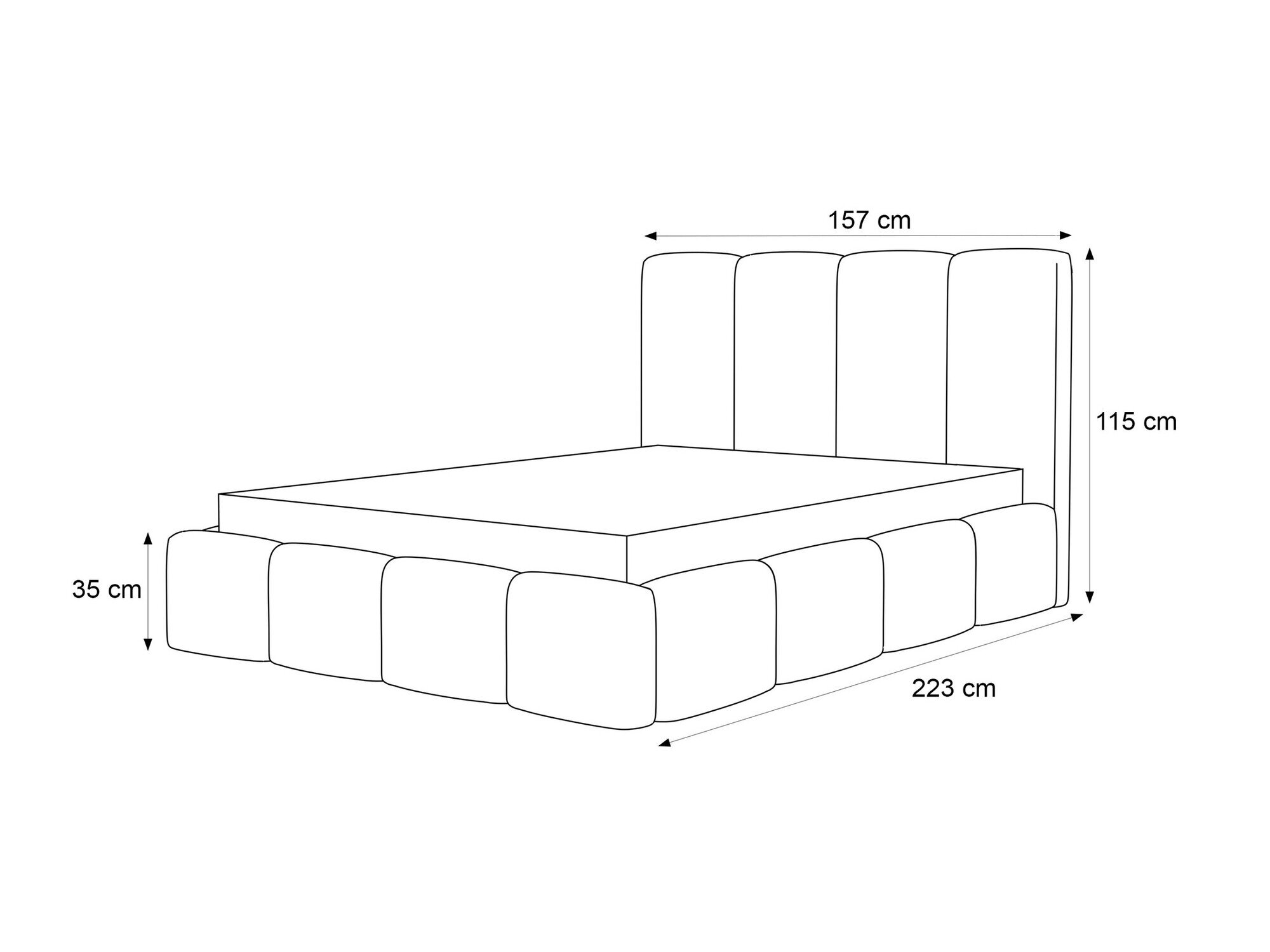Bed Martinez 117 (Coral 45)