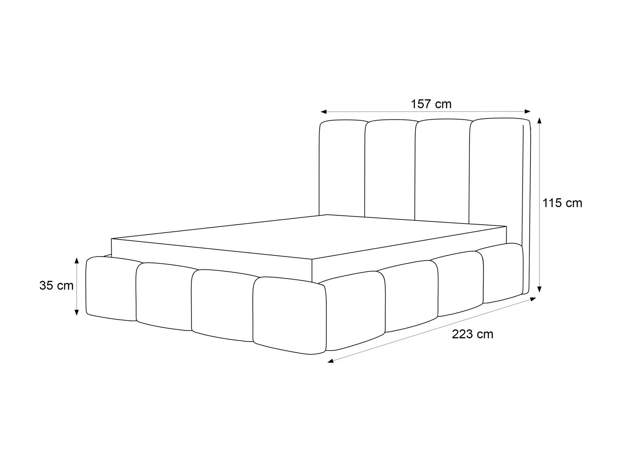 Bed Martinez 117 (Jasmine 90)