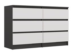 Ladekast Elbvelu 103 (Antraciet + Wit)