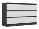 Ladekast Elbvelu 103 (Antraciet + Wit)