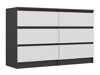 Ladekast Elbvelu 103 (Antraciet + Wit)