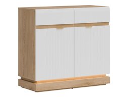 Ladekast Teselbu 102 (Wit + Eiken)