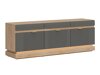 TV-meubel Teselbu 100 (Grijs + Torro Eik)