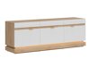 TV-meubel Teselbu 100 (Wit + Torro Eik)