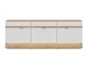 TV-meubel Teselbu 100 (Wit + Torro Eik)