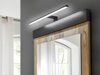 Badkamer spiegel Cirtale 135 (Verouderd hout + Antraciet)