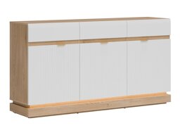 Komoda Teselbu 104 (Bela + Hrast)