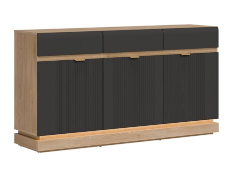 Ladekast Teselbu 104 (Antraciet + Eiken)