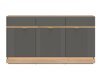Ladekast Teselbu 104 (Grijs + Eiken)