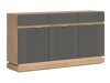 Ladekast Teselbu 104 (Grijs + Eiken)