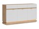 Ladekast Teselbu 104 (Wit + Eiken)