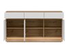 Ladekast Teselbu 104 (Wit + Eiken)