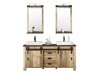 Badkamerset Cirtale 137 (Verouderd hout + Antraciet)